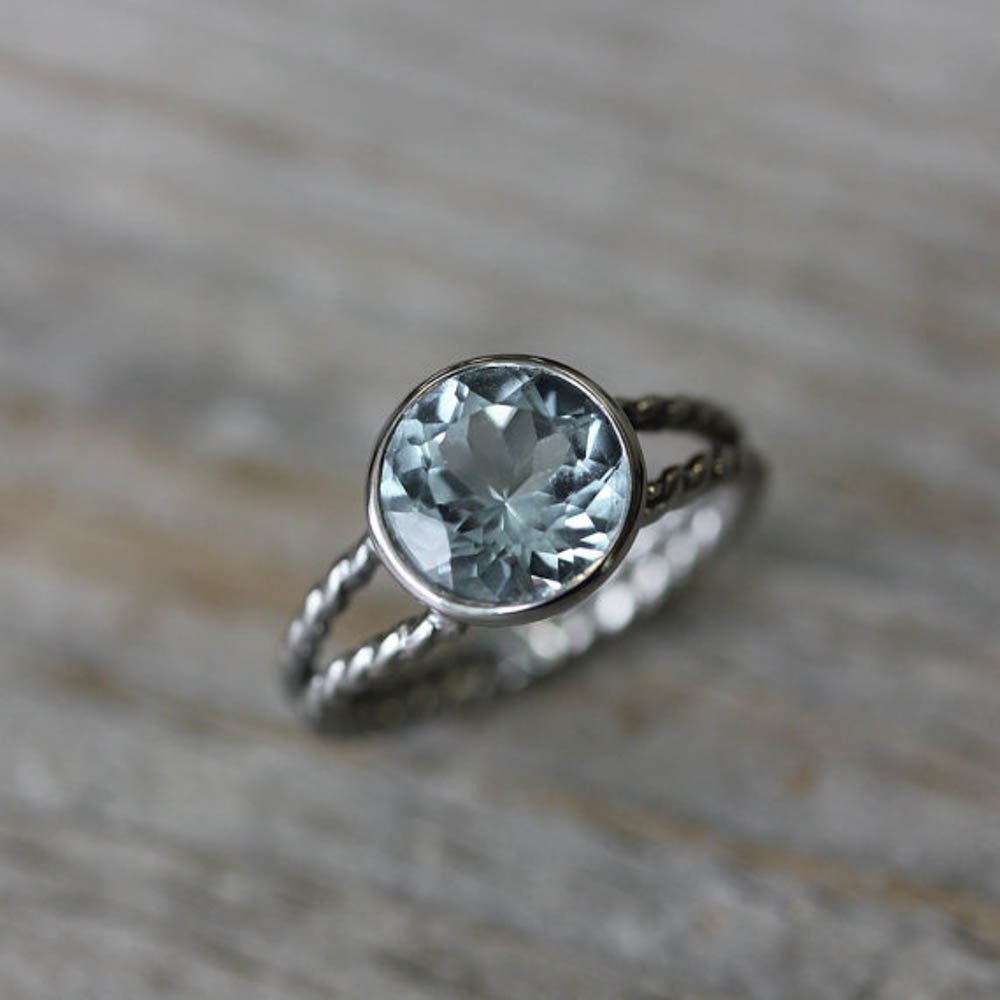 Aquamarine Rapunzel Ring - Madelynn Cassin Designs