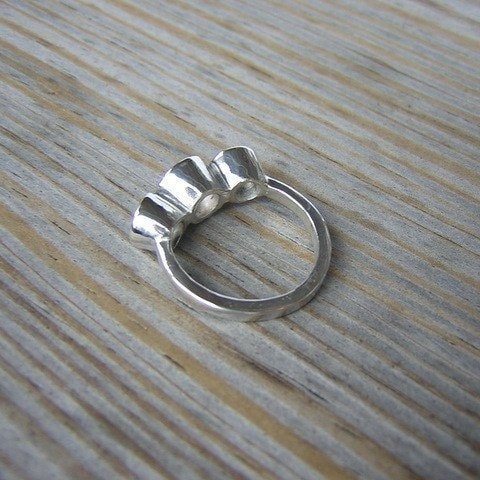 Aquamarine Ring with White Topaz - Madelynn Cassin Designs