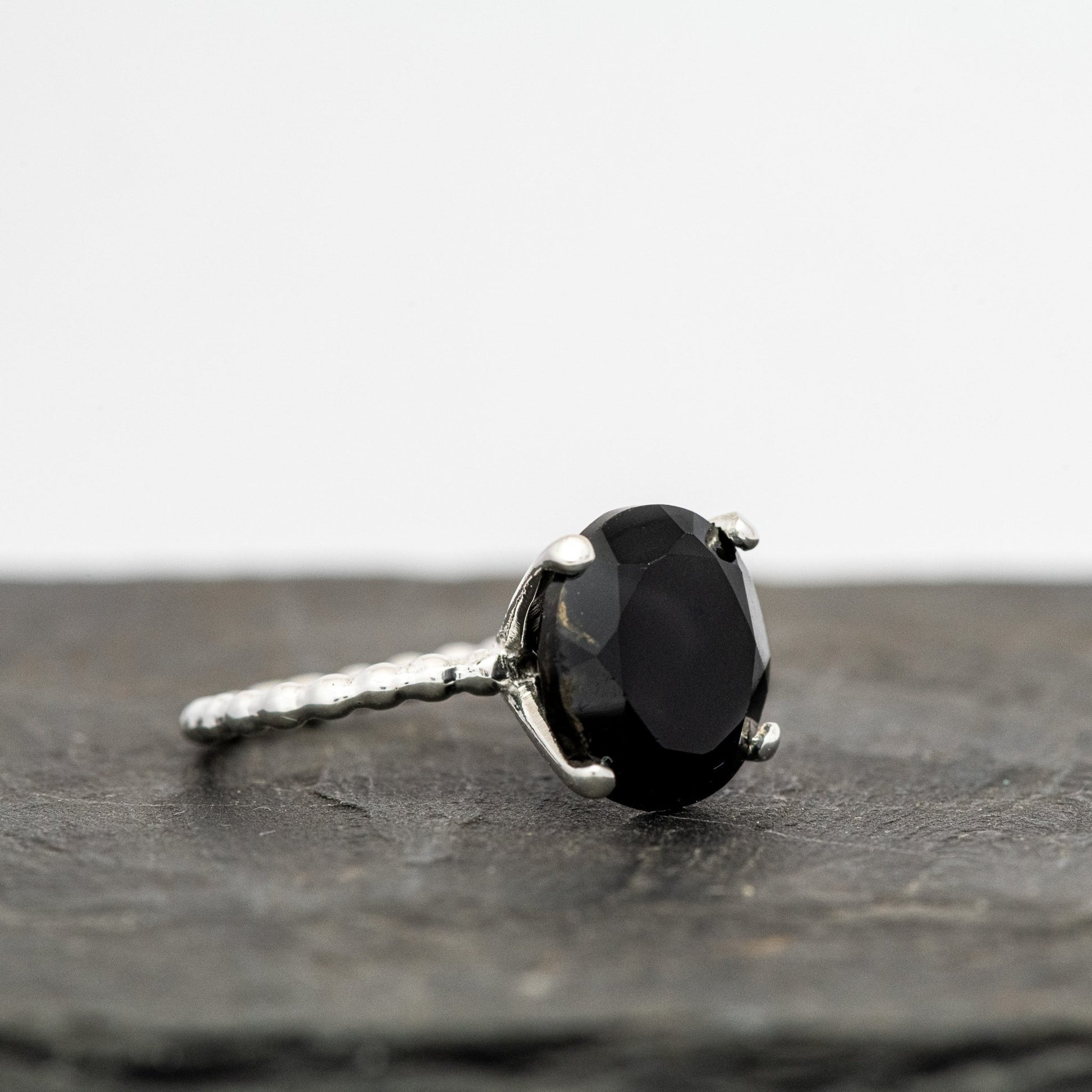 Black Spinel Ring - Madelynn Cassin Designs