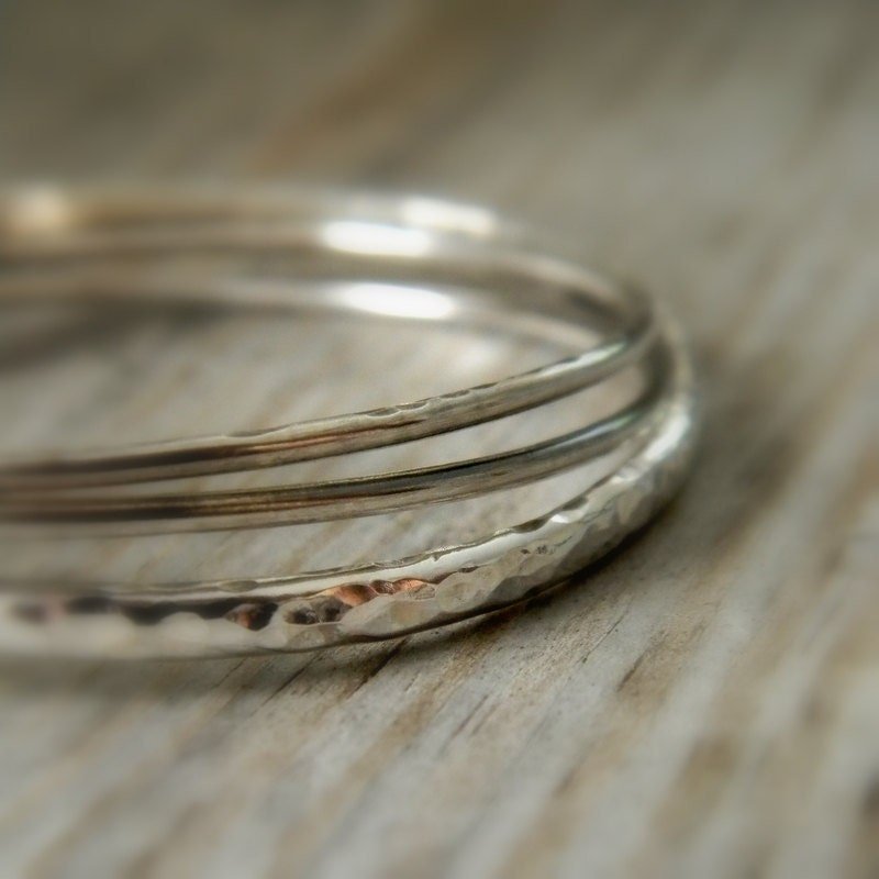 Boho Sterling Silver Cuff Multi Sterling Bracelet - Madelynn Cassin Designs