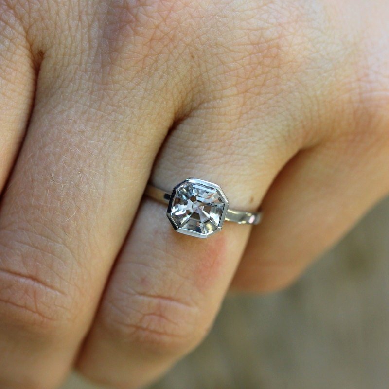 Cruelty Free Herkimer Diamond Gemstone Ring - Madelynn Cassin Designs