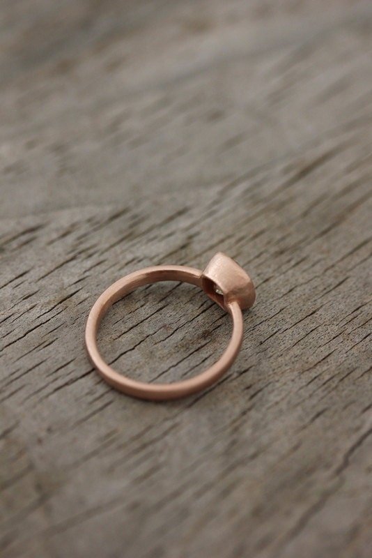 Forever Brilliant Moissanite Engagement Ring in Yellow Gold - Madelynn Cassin Designs
