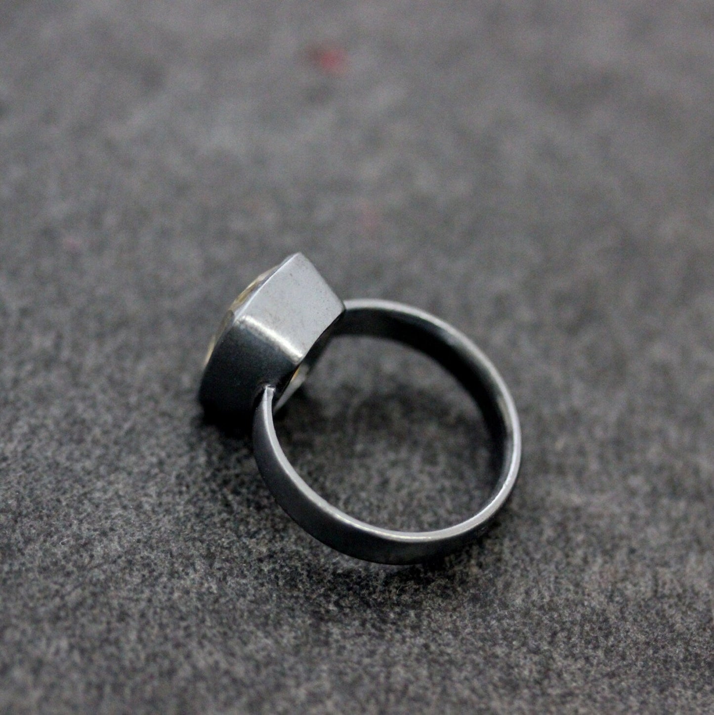 Golden Rutilated Quartz Cocktail Ring - Madelynn Cassin Designs