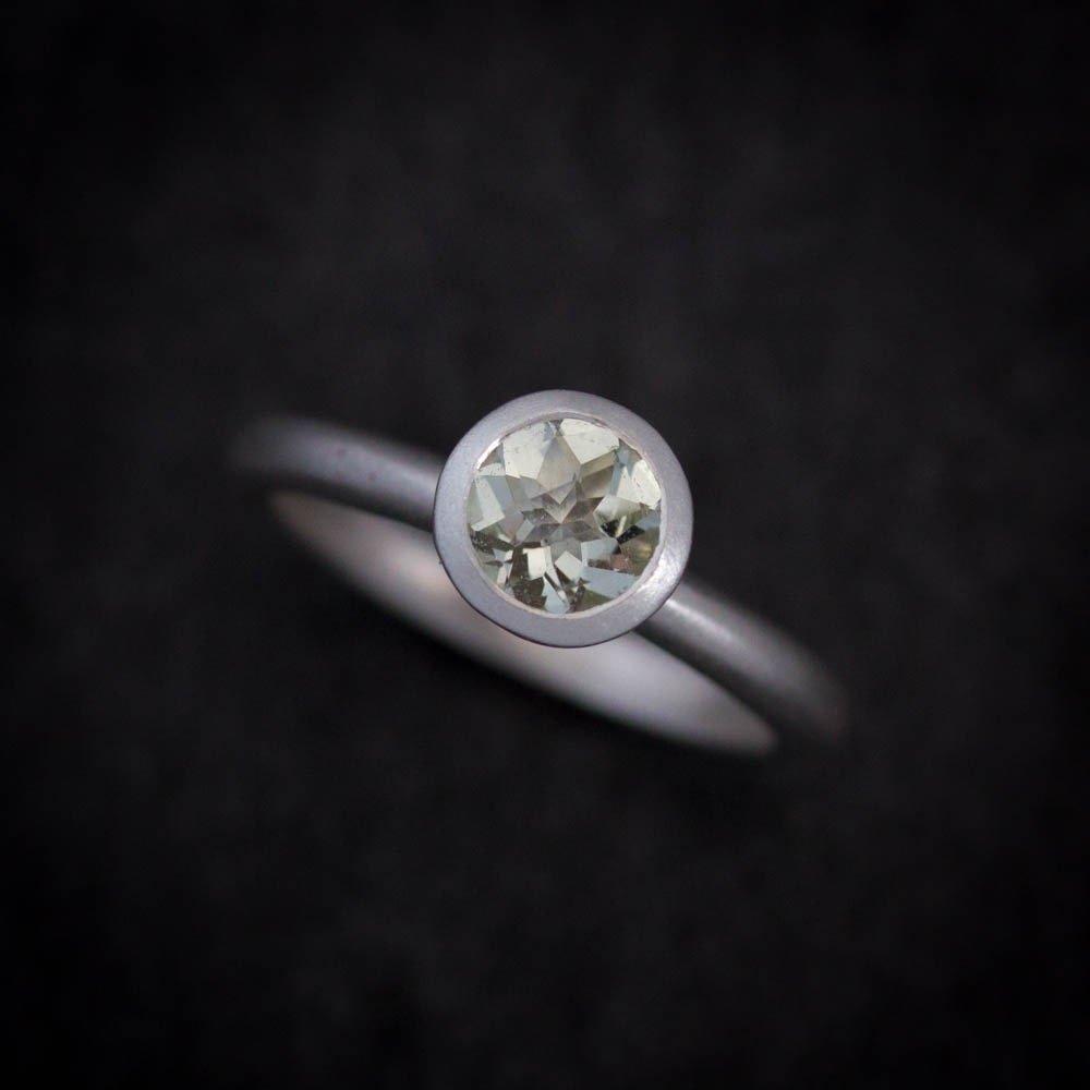 Green Amethyst Ring - Madelynn Cassin Designs