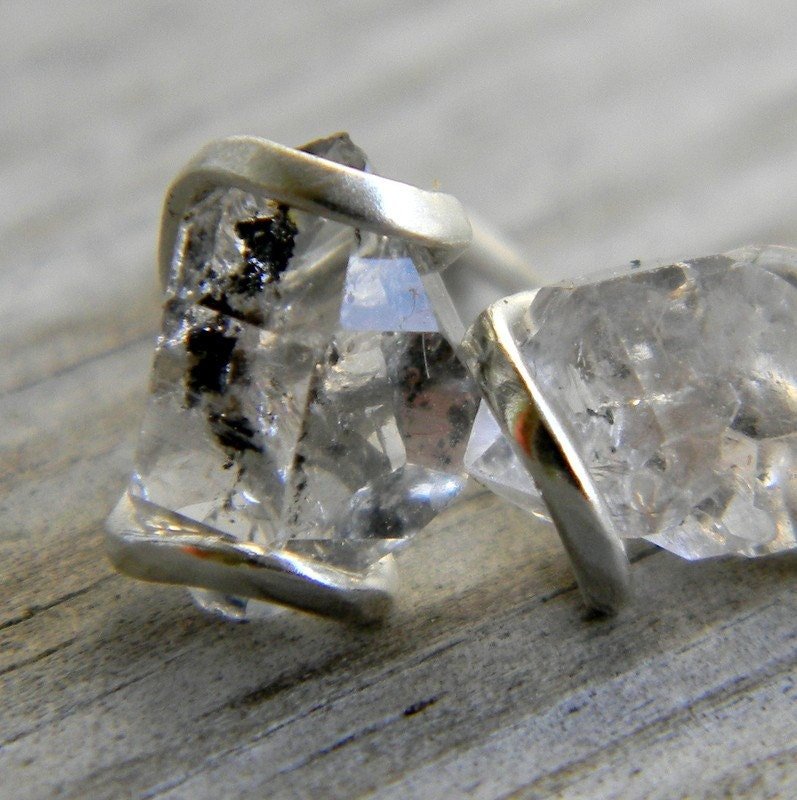 Herkimer Diamond Earrings, Herkimer Studs - Madelynn Cassin Designs