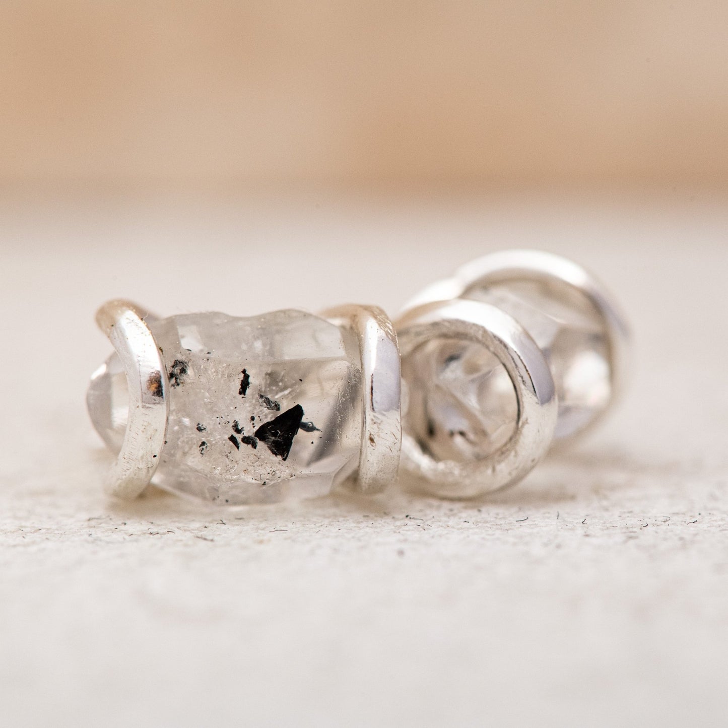 Herkimer Diamond Earrings, Herkimer Studs - Madelynn Cassin Designs