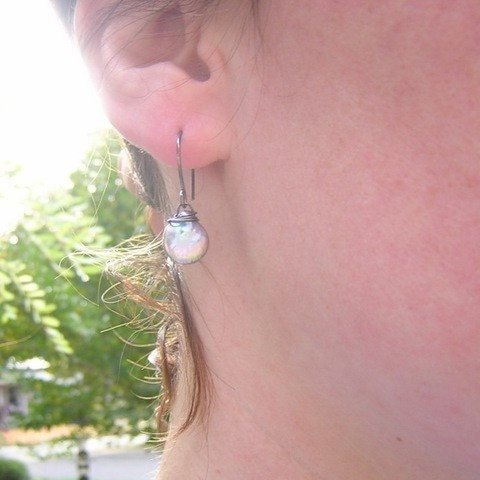 Pearl Dangle Earrings - Madelynn Cassin Designs