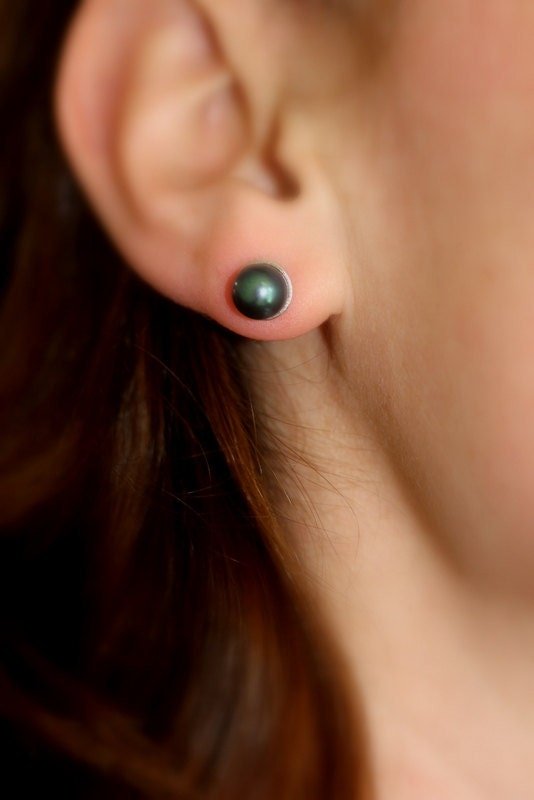 Pearl Stud Earrings - Madelynn Cassin Designs