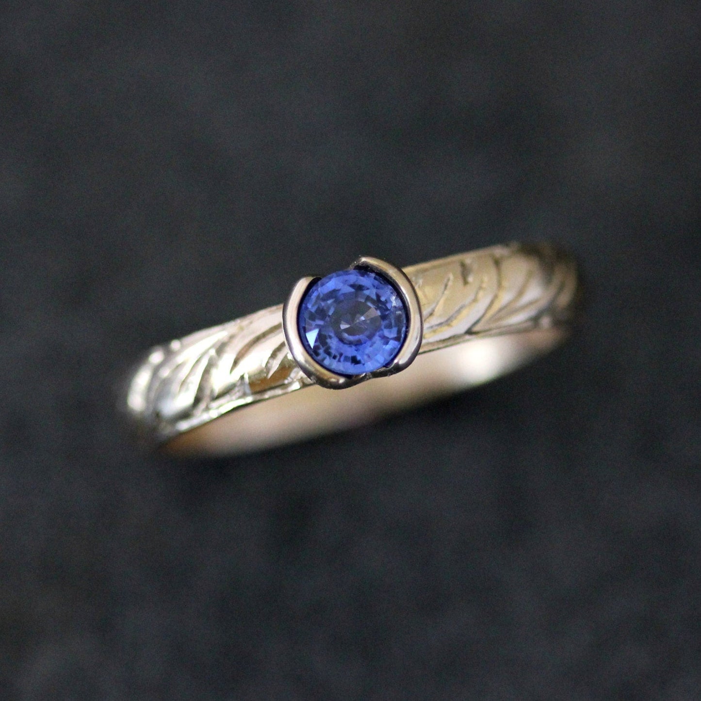 Sapphire Yellow Gold Gemstone Ring - Madelynn Cassin Designs