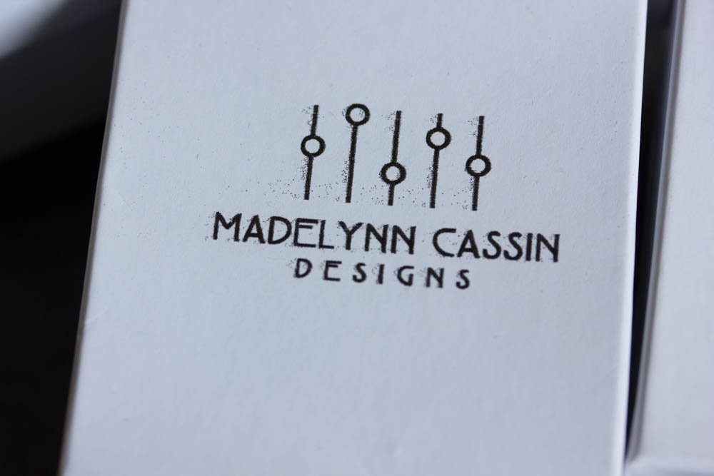 White Sapphire Engagement Ring - Madelynn Cassin Designs