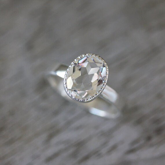 Yellow Citrine Ring Miligrain Detail Ring - Madelynn Cassin Designs