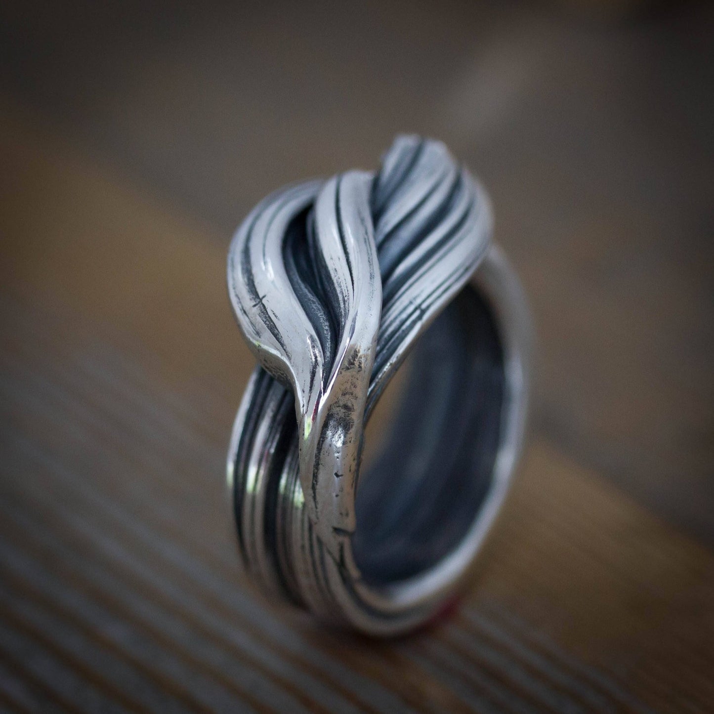 Chic Sterling Statement Wave Ring - Madelynn Cassin Designs