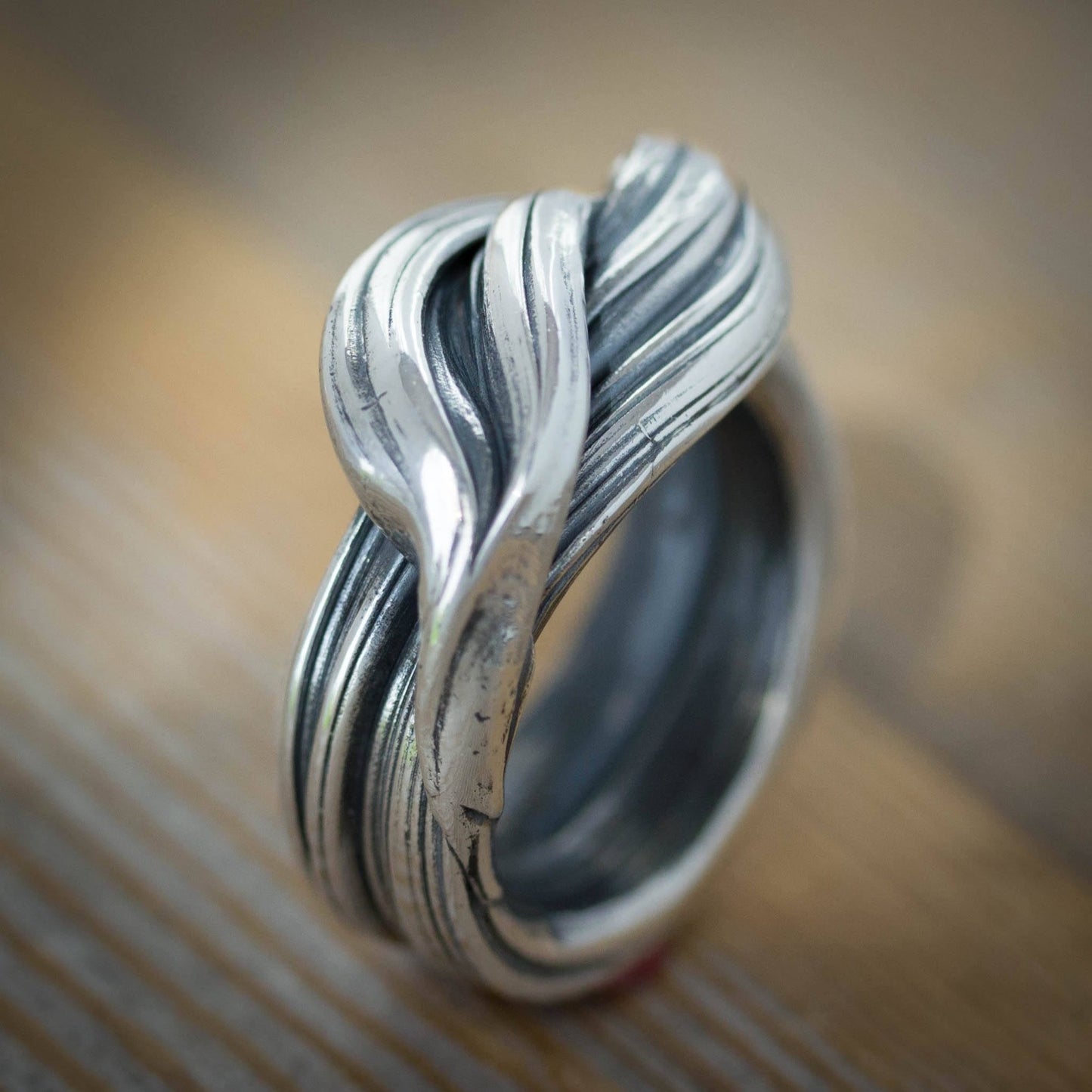 Chic Sterling Statement Wave Ring - Madelynn Cassin Designs