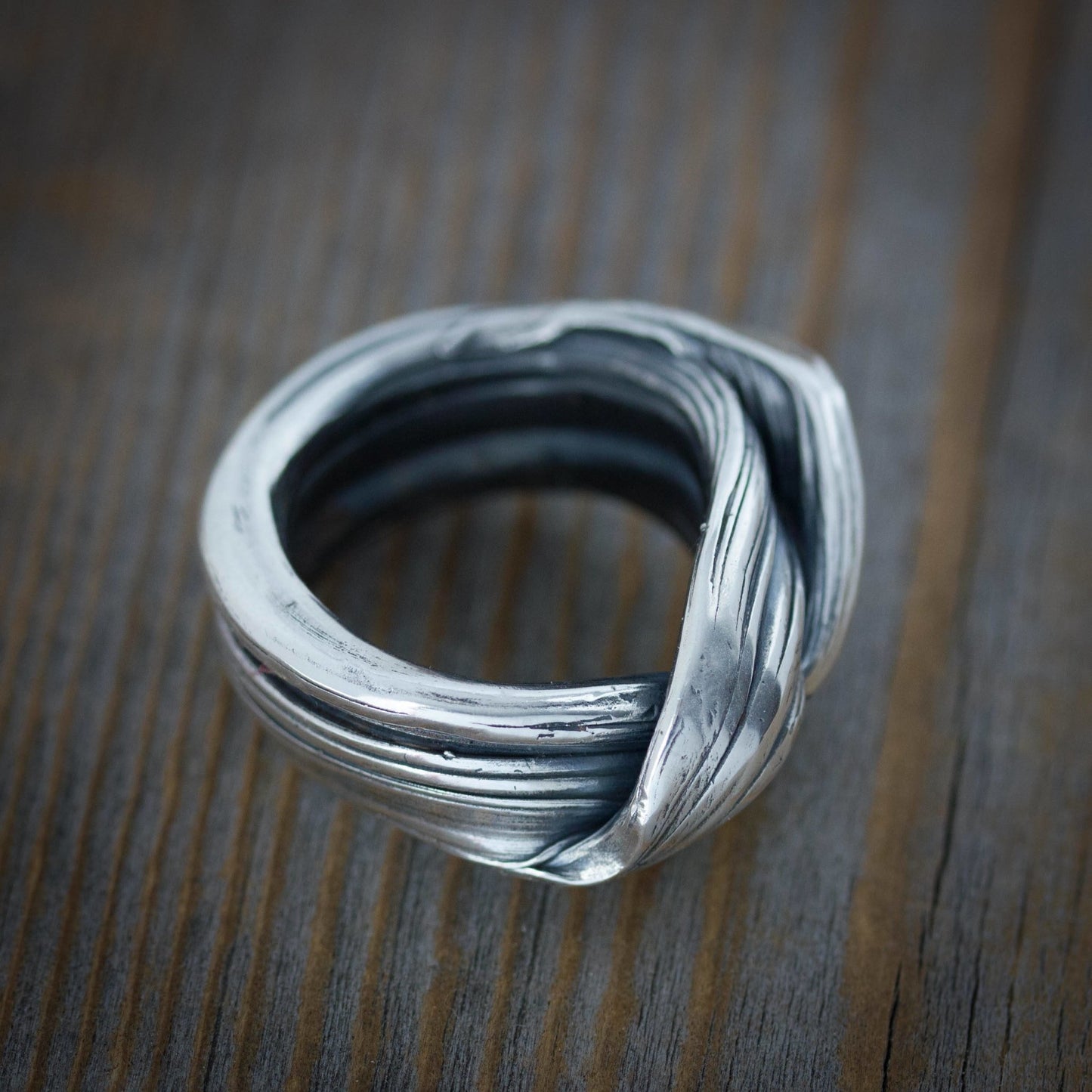 Chic Sterling Statement Wave Ring - Madelynn Cassin Designs