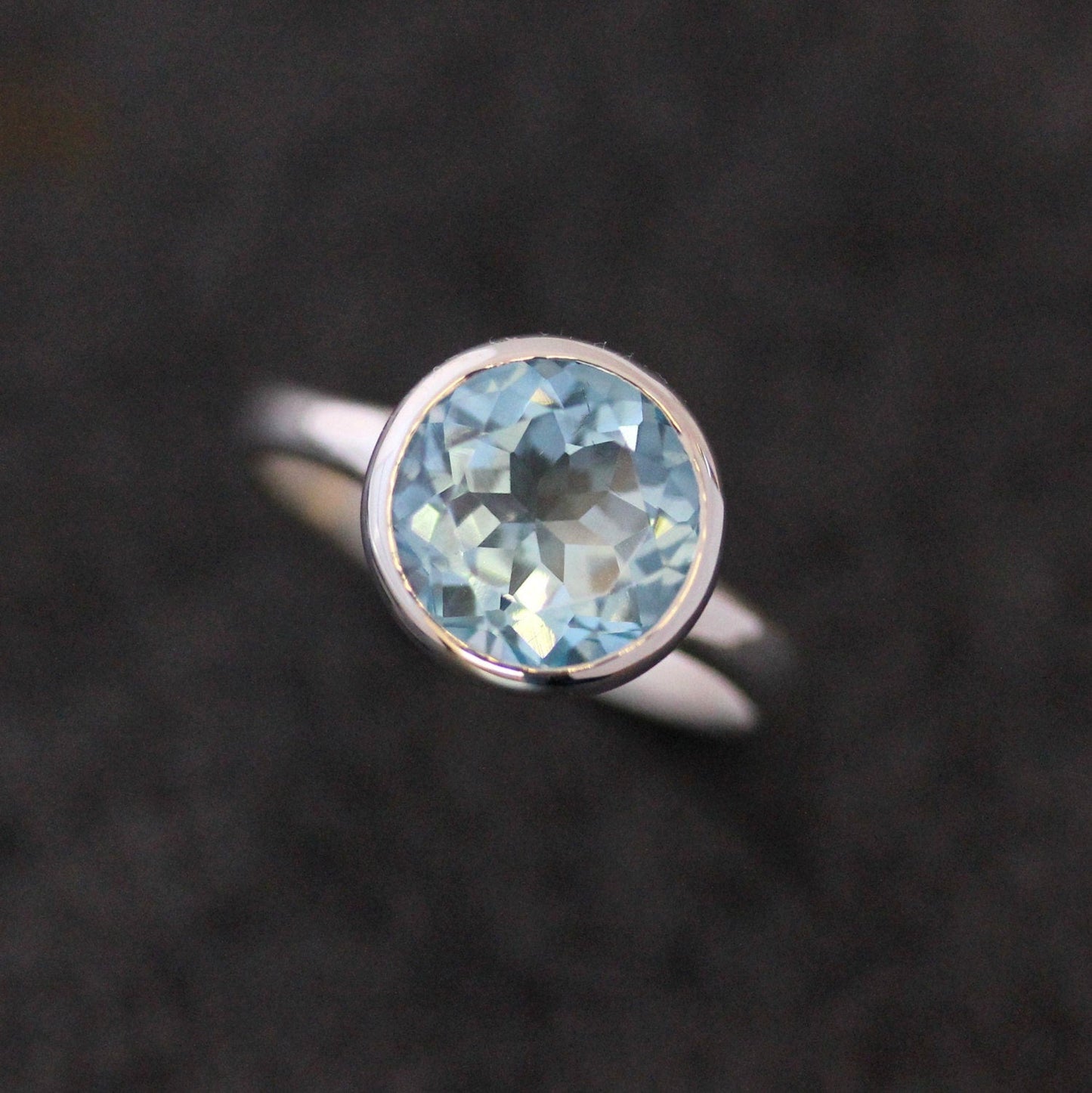 Cocktail Ring in Sky Blue Topaz - Madelynn Cassin Designs