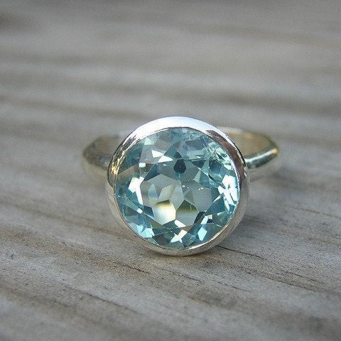 Cocktail Ring in Sky Blue Topaz - Madelynn Cassin Designs