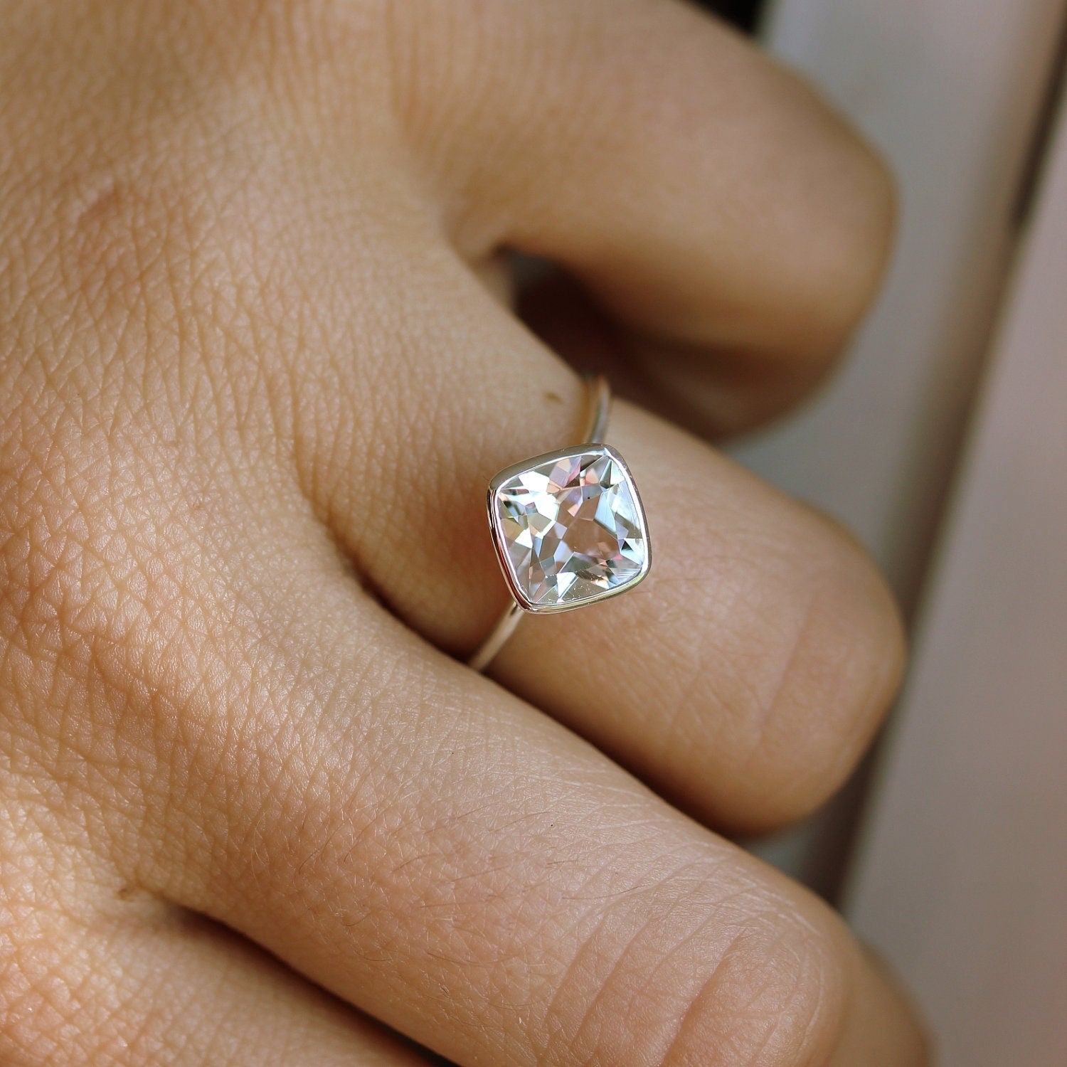 White Topaz Rings For Women | Wedding Bands Company Chicago