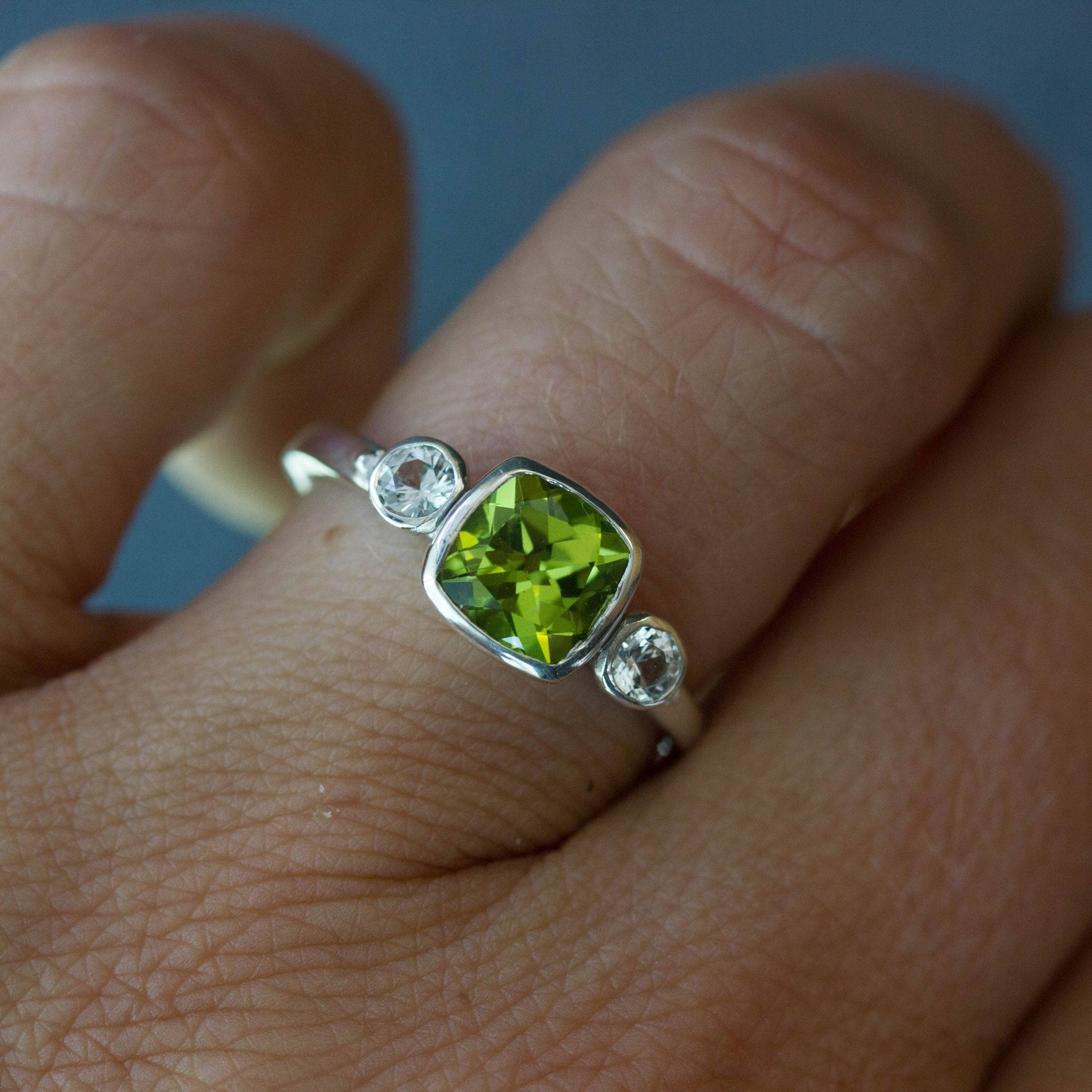 Essential - One of a Kind Cocktail Ring with Peridot, 18k Yellow Gold – A &  Furst