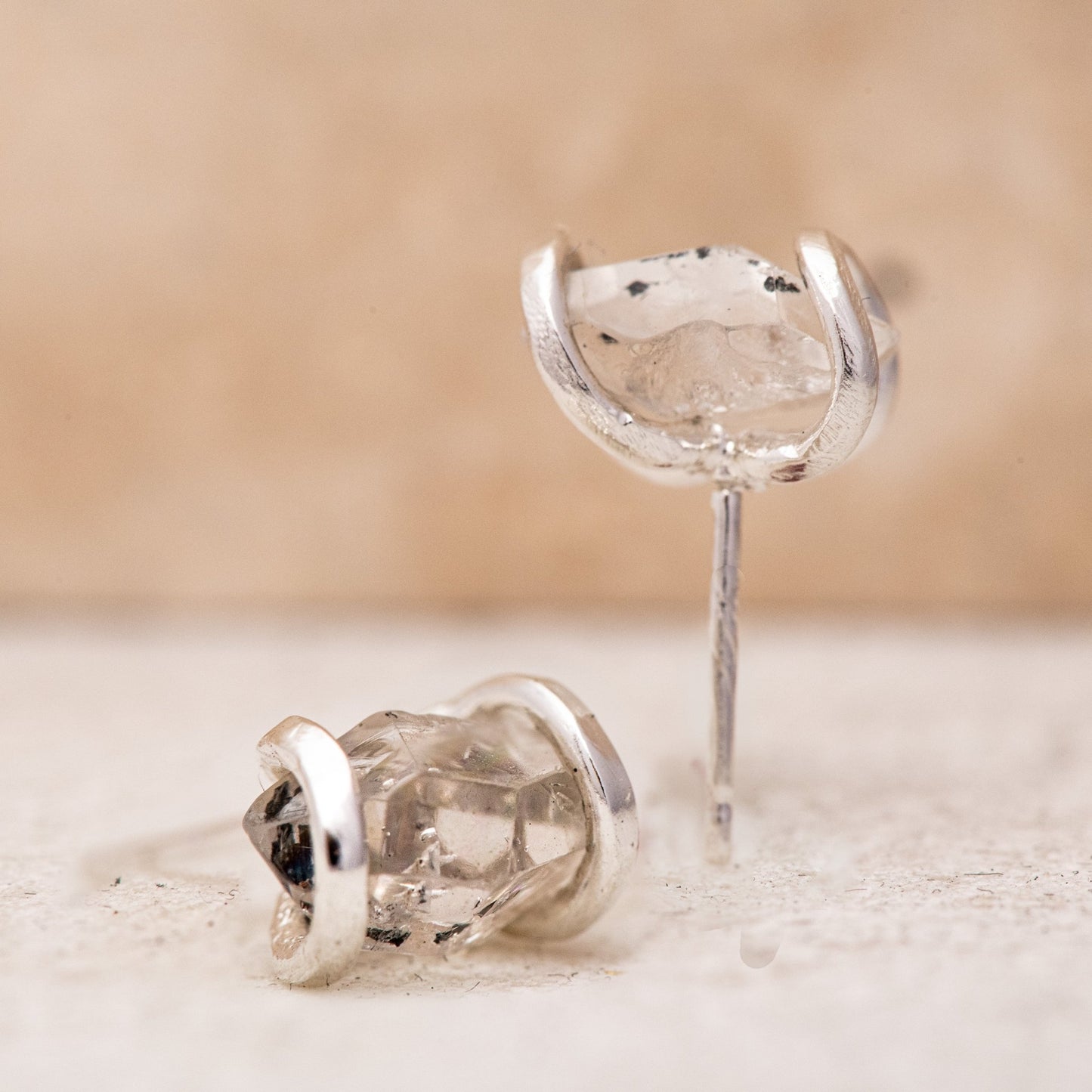Herkimer Diamond Earrings, Herkimer Studs - Madelynn Cassin Designs