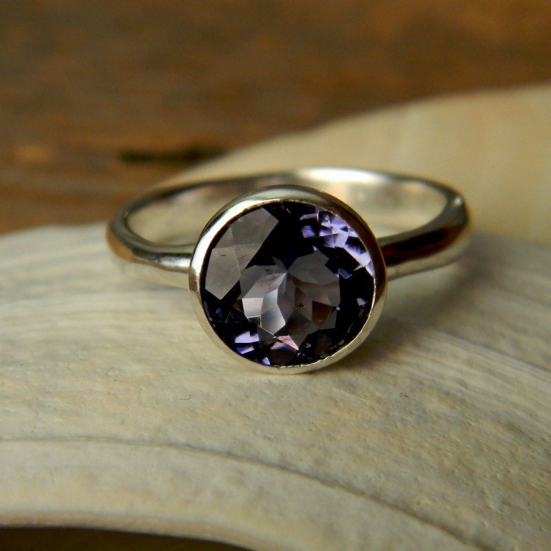 Iolite Silver Gemstone Ring - Madelynn Cassin Designs