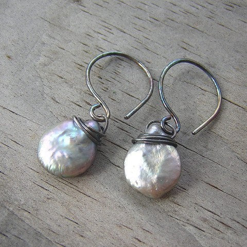 Pearl Dangle Earrings - Madelynn Cassin Designs