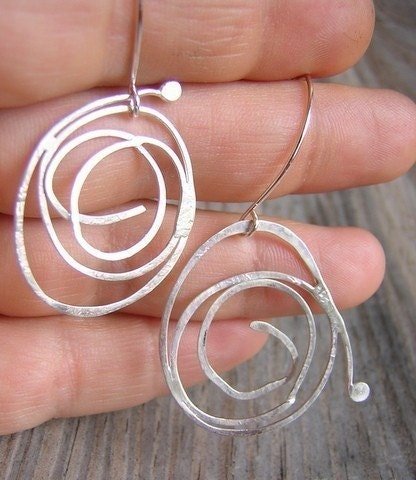 Spiral Dangle Earrings - Madelynn Cassin Designs