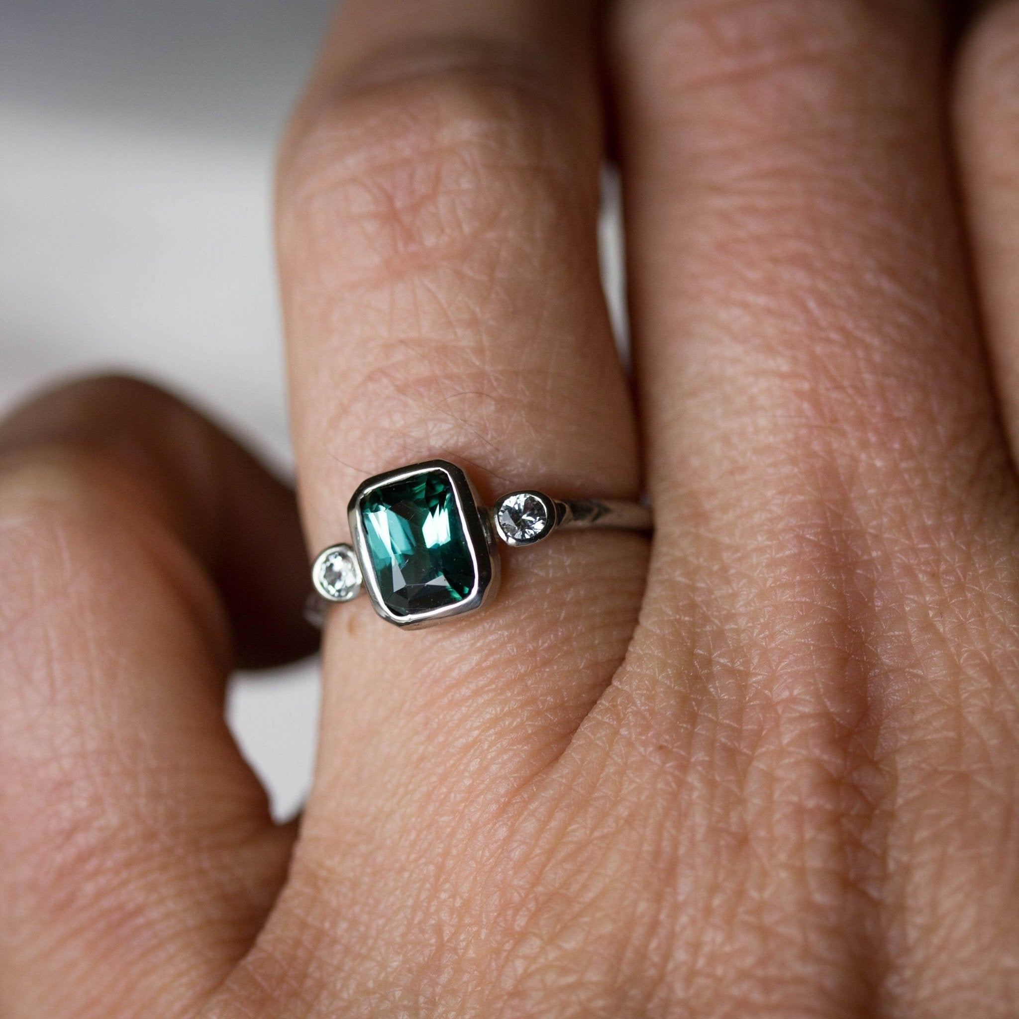 Indicolite ring hot sale