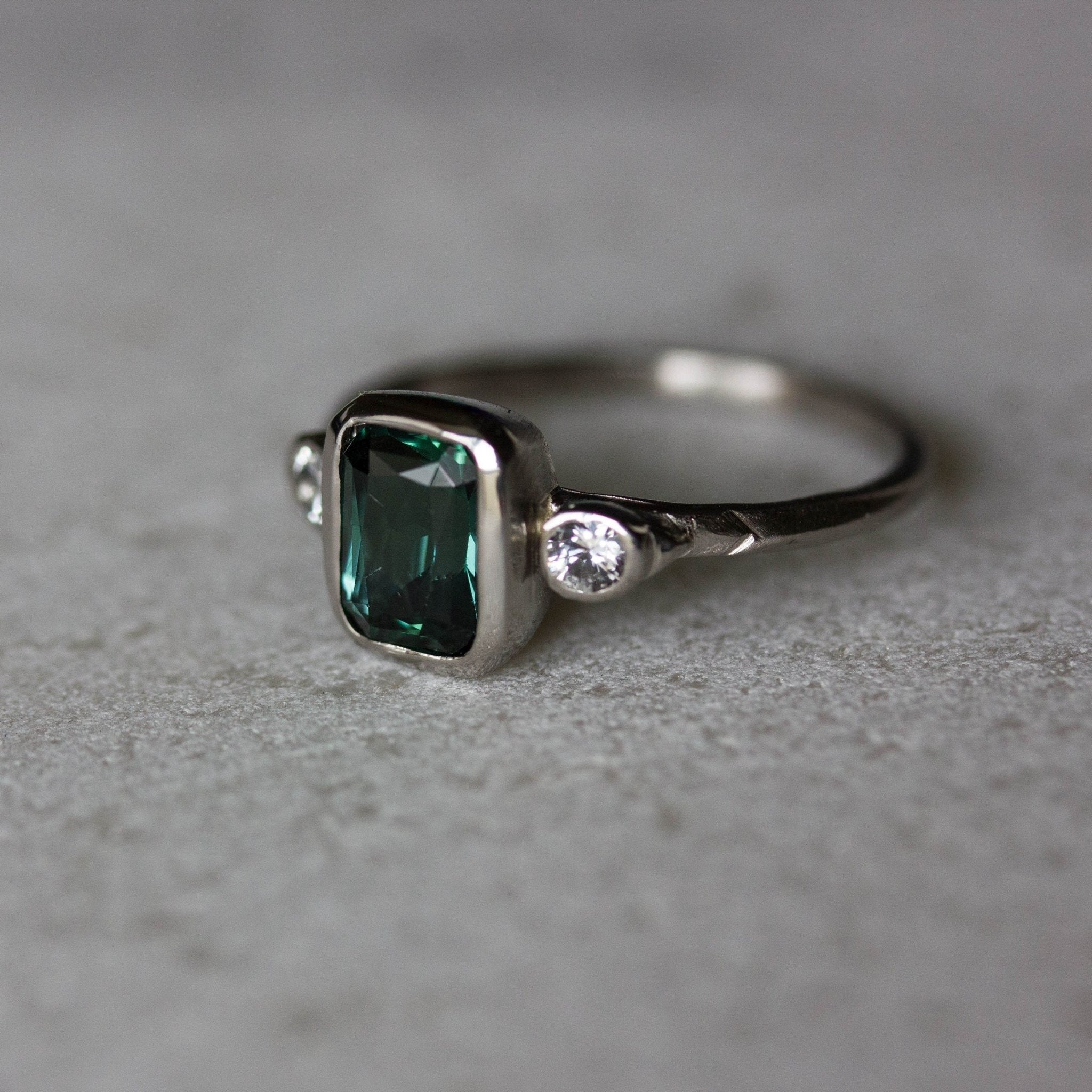 Lavender sapphire ring,Ceylon sapphire ring, pear sapphire ring, diamo –  Amunet Jewelry
